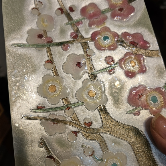 Japanese Cloisonne tray by B. Collier 4.5'×7" - Picture 7 of 7